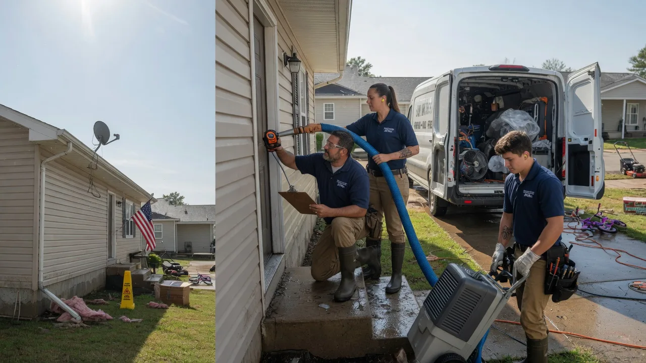 Ceiling Water Damage Restoration in Townville, PA near me
